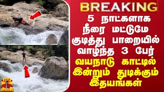 BREAKING 5 நாட்களாக நீரை மட்டுமே குடித்து பாறையில் வாழ்ந்த 3 பேர்வயநாடு காட்டில் துடிக்கும் இதயம் [upl. by Davenport603]