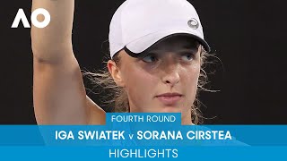 Iga Swiatek v Sorana Cirstea Highlights 4R  Australian Open 2022 [upl. by Culbert]