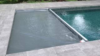 TILESTONE Pool with automatic safety cover [upl. by Narod974]