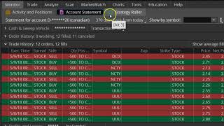 Exporting Trades from ThinkorSwim Select Account Statement not Activity and Positions [upl. by Tarrah]