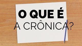 O QUE É A CRÔNICA E as características [upl. by Onoitna]