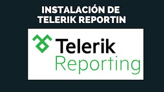 Instalación de Telerik Reporting para Visual Studio 2022 [upl. by Oirretna]