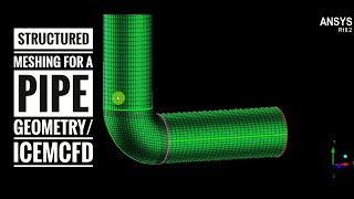 How to create a HEXAHEDRAL meshing for a Pipe Geometry using ICEM CFDBEGINNERS [upl. by Amle]