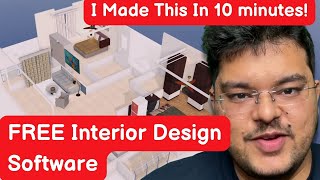 FREE Interior Design Software  Which Just Works Alternative To Sketchup [upl. by Elem]