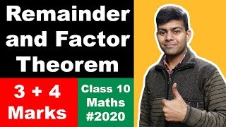 Remainder and Factor Theorem Class 10  ICSE CBSE NCERT [upl. by Nyliac]