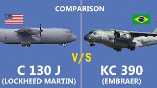 Comparison of the Embraer KC390 Vs the Lockheed Martin C130J cargo plane [upl. by Hazeefah537]