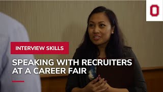 Speaking with Recruiters at a Career Fair  Interview Skills [upl. by Blackman319]