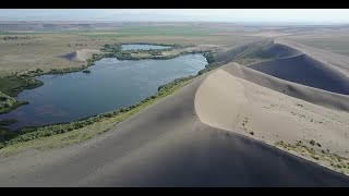 Wind Swept Bruneau Sand Dunes State Park Idaho by Drone [upl. by Marcelia471]