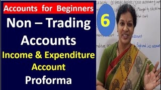 6 Non Trading Accounts  quotIncome amp Expenditure Account Proformaquot [upl. by Oicnedif]