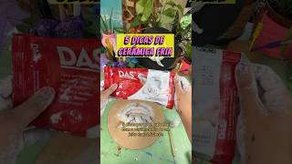 5 DICAS DE OURO PRA CERÂMICA FRIA 🥰 diy arteiro ceramicafria escultura airclay tinta modelar [upl. by Nereids]