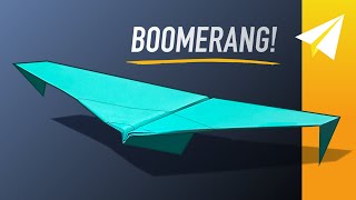 BOOMERANG PAPER AIRPLANE How to Make a Plane that Flies Back to You — Looper by Will Barron [upl. by Gerius]