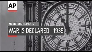 War Is Declared  1939  Movietone Moment  2 Sept 19 [upl. by Lancelle]