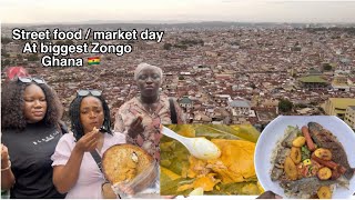 Market day in the biggest Muslim Community in Accra Ghana Nima amp Street food tour  West Africa [upl. by Ecnar898]