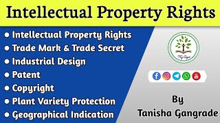 Intellectual Property Rights  IPR  Patent  Copyright  Trade Mark  Trade Secret by Tanisha [upl. by Kurtzman]