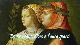 Francesco Petrarca  Erano i capei doro a laura sparsi [upl. by Santoro]