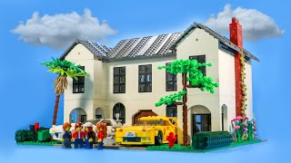 HUGE LEGO Beverly Hills Mansion MOC [upl. by Nednerb]