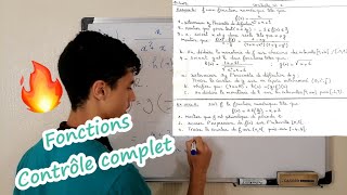 Généralités sur les fonctions 1bac Contrôle complet en 30 min😉 [upl. by Aitel252]