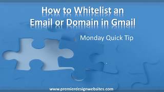 How to Whitelist an Email or Domain in Gmail [upl. by Romeyn960]