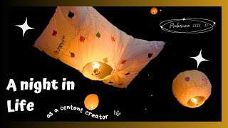 Dark night flying lanterns [upl. by Nivart]