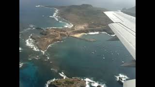 Chegada em Fernando de Noronha e pouso na ilha [upl. by Enelrac]