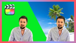 Easily remove video background key out green screen FCPX tutorial [upl. by Eckardt]