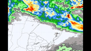 Uma frente fria ingressa sobre o Sul do Brasil 🌧⛈️🌡 [upl. by Honeywell]