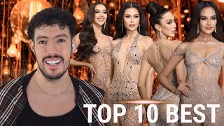 Miss universe Thailand 2024 TOP 10 BEST IN EVENING GOWN PRELIMINARY [upl. by Nannoc]