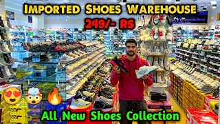 Imported Shoes Warehouse 🤯🔥 2024 Shoes  Shoes Wholesale Market in Delhi  Ballimaran Shoes Market [upl. by Kennard]