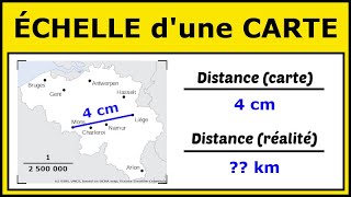 Utiliser lÉchelle dune Carte pour Calculer des Distances [upl. by Lhary]