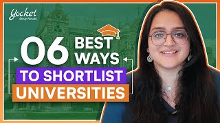 How To Shortlist Universities for MS in US  University Shortlisting Tips  Yocket [upl. by Lucio]