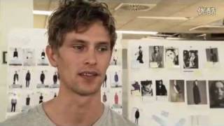 Model Interview Mathias Lauridsen Hugo Boss Fashion Week 2012 [upl. by Lamak354]