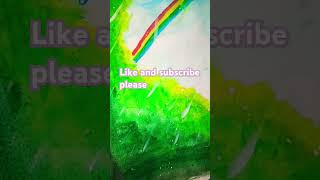 Ring painting rainy day panting panting easy rainbow pantingart craft and artist priyanshi [upl. by Eiramik]