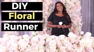 DIY Floral Table Runner Tutorial [upl. by Nosrak557]