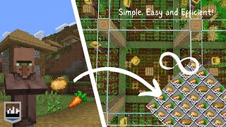 Minecraft Auto Crop Farm 1204  Simple Easy and Efficient Java and Bedrock [upl. by Apfel984]