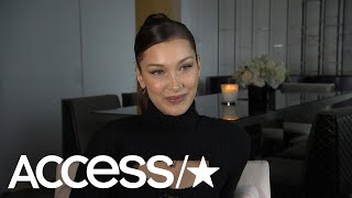 Bella Hadid Dishes On Eating Pizza During NYFW Making A Model amp More Exclusive  Access [upl. by Fredra]