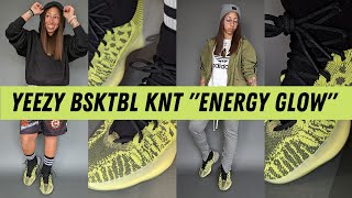 YEEZY BSKTBL KNT Energy Glow  Worth the 300  How to Style [upl. by Alduino]