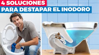 4 soluciones para destapar el inodoro [upl. by Crista]