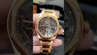 Girard Perregaux Laureato Skeleton Rose Gold Diamond with One Time Ref 81015D52A00152A Super Rare [upl. by Nolaf338]