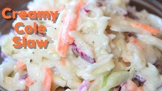 Creamy Coleslaw Easy Recipe NEW [upl. by Aierbma]