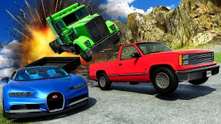 EPIC Downhill Racing amp MASSIVE Crashes in the Best of BeamNG Drive Mods [upl. by Eilyw]