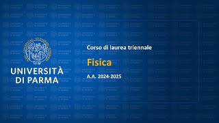 Corso di laurea triennale in Fisica  aa 202425 [upl. by Norse]