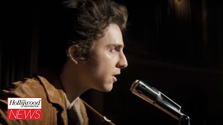 Timothée Chalamet Sings as Bob Dylan in First Teaser for A Complete Unknown  THR News [upl. by Honniball726]