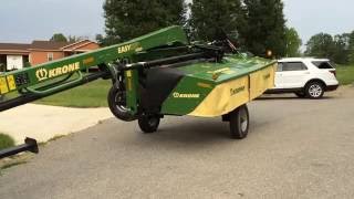 Krone ECTC 400 With Transport Unfolding Disc Mower [upl. by Hana]