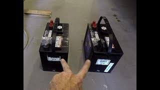 Installing Two 12volt Deep Cycle Batteries in Parallel [upl. by Niemad]