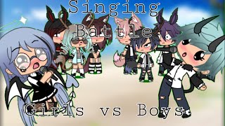 Girls vs Boys singing battleGacha life [upl. by Arie]