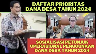 Ini Daftar Prioritas Penggunaan Dana Desa Tahun 2024 Berdasarkan Permendesa 13 Tahun 2023 [upl. by Obeng]