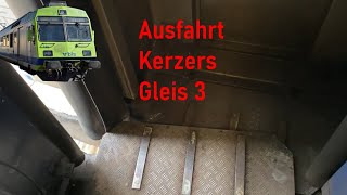 Ausfahrt Kerzers Gleis 3 RBDe 728 amp B 614 [upl. by Puglia623]