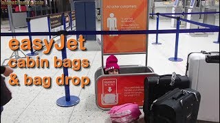 easyJet Cabin Bags and Bag Drop Explained  Manchester Airport [upl. by Ailla503]