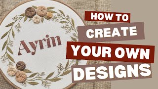 Embroidery pattern tracingstep by step tutorial for beginners Hand embroideryMalayalam [upl. by Hevak]