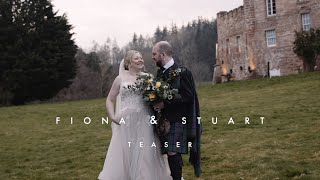 Fiona and Stuart Wedding Teaser Dalhousie Castle 2022 [upl. by Dirgis]